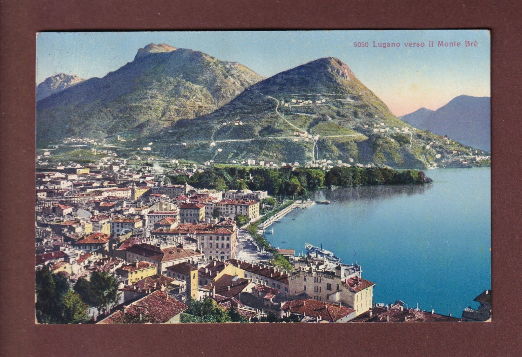 Ansichtskarten: LUGANO - Monte Brè - 1914 – Gebraucht aus Pully von nicecards
