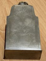 Zinnflasche antik mit Verschluss ca.22 cm hoch