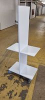 4 Stk./ mobile Ausstellungsgestell aus Metall auf Rollen