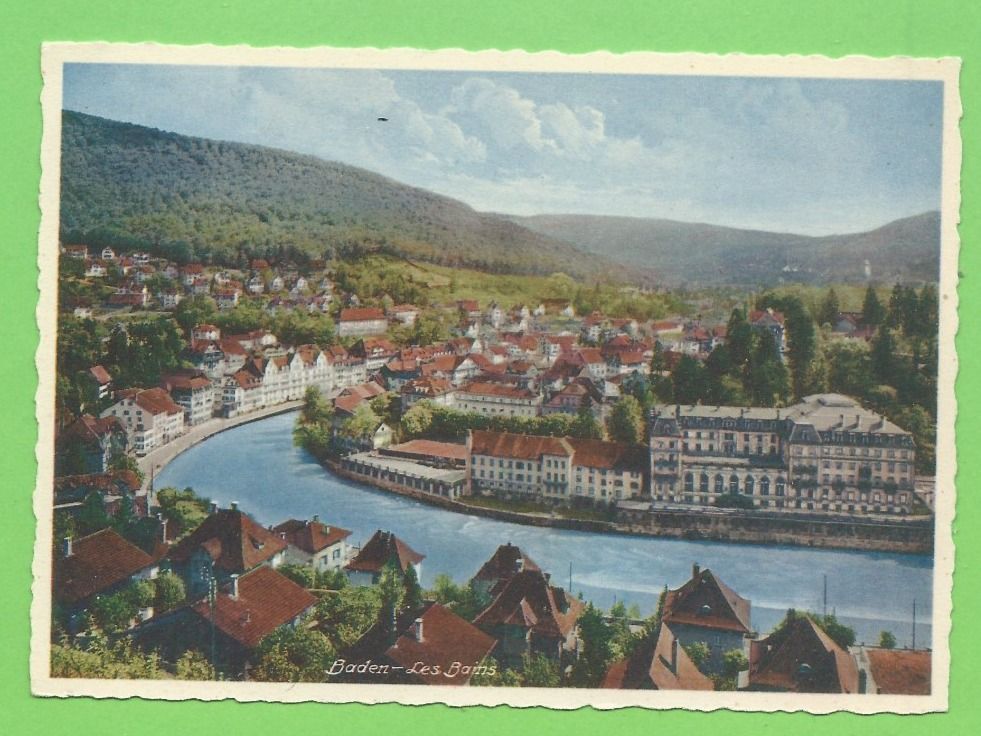 Cartoline postali: Baden - Les Bains – Usato da Zürich venduto da t24_de