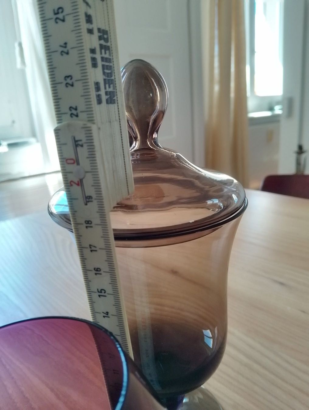 Bicchieri: Wunderschöne Vintage Glasdose mit Deckel + Cognac-Schwenker – Usato da Luzern venduto da _gluecksfund_ 7
