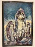 Erwin Stählin 1968 (1901-1970) Kristall Gemälde signiert Nr2