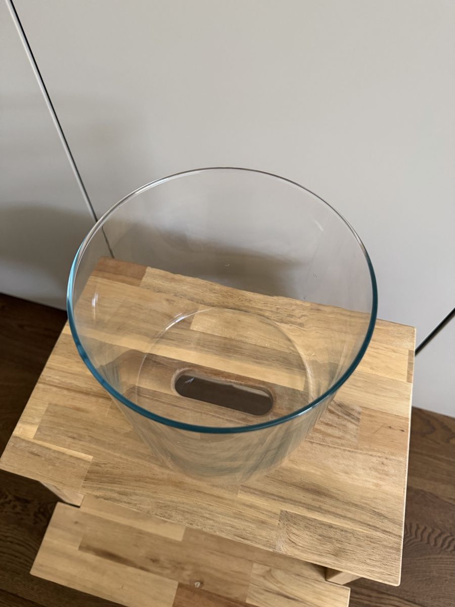 Vase & Récipients: Glas-Vase zylindrisch transparent  – D'occasion à Neuhaus SG par cynlo 1
