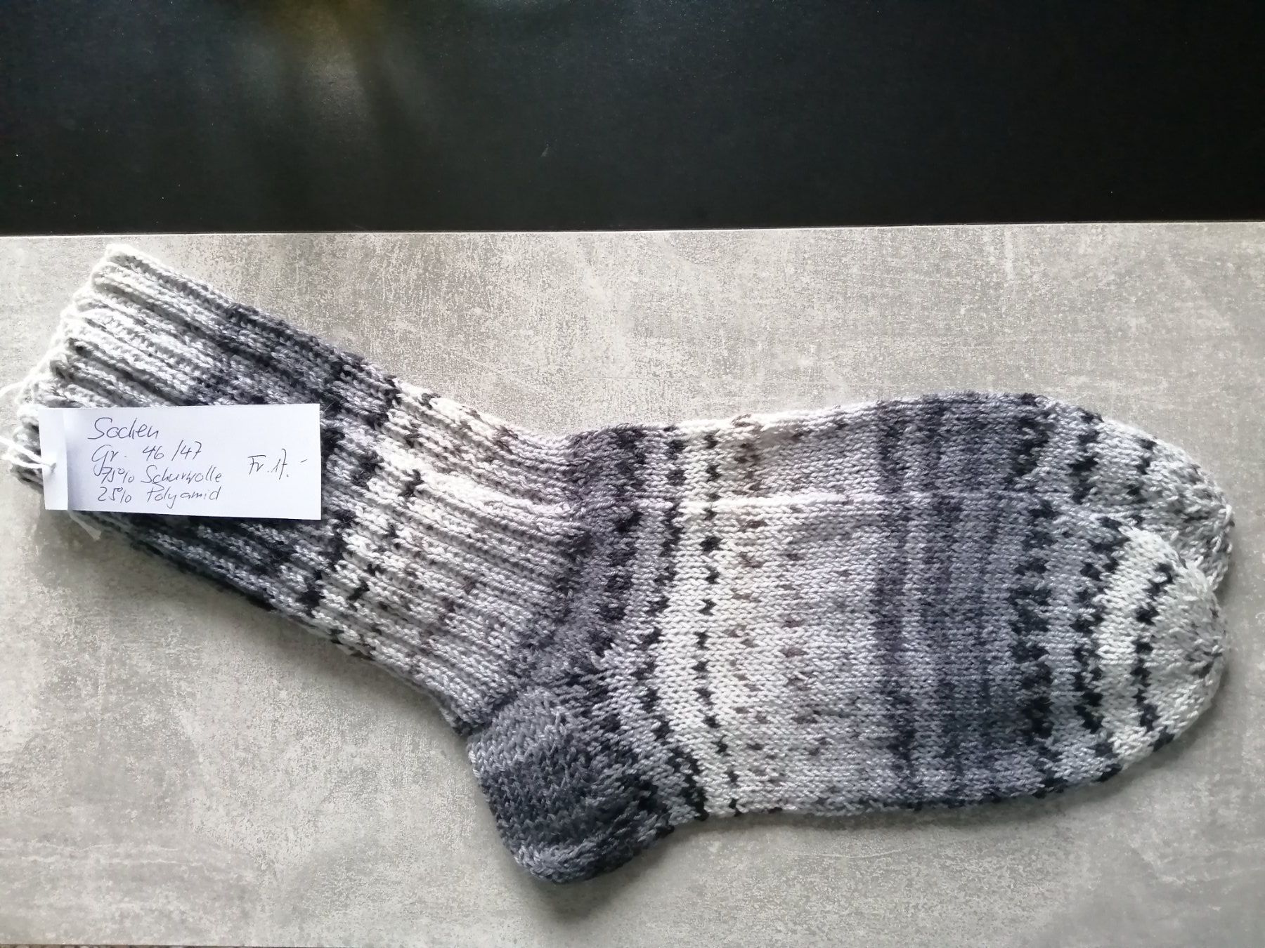 Calze: Socken handgestrickt, Grösse: 46/47 – Nuovo (secondo la descrizione) da Altstätten SG venduto da willipatricia
