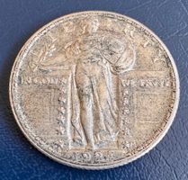 Stehende Liberty Viertel Dollar Münze, 1924, Selten!