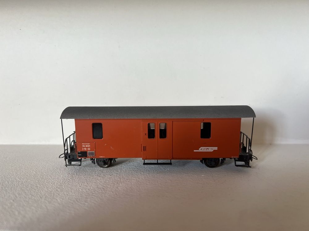 Locomotives BEMO à L'échelle H0e-H0m, Wagons Marchandises RhB, Lots De 3 Wagons (réf 2257, 2263, 2256), Alimentation DC, Fabrication Allemande, Occasion