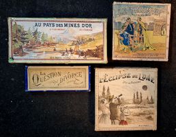 4 xAntike Paris Geduldspiele, Sammel Artikel- Rarität
