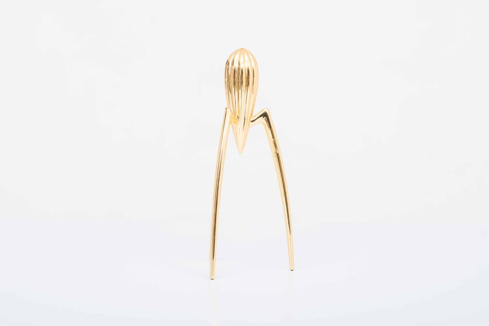 Alessi Juicy Salif Philippe Starck GOLD Limited Edition with Box & Leaflet