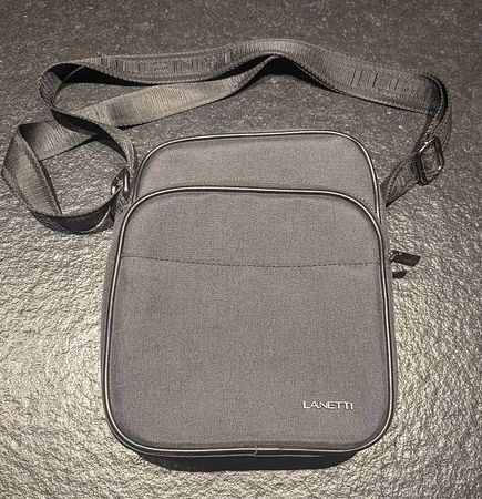 Lanetti Umhängetasche Bag schwarz/grau/anthrazit RM0364