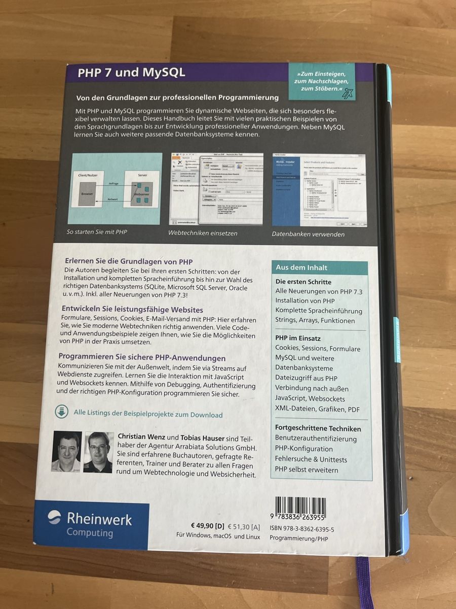 Libri: PHP 7 und MySQL - Das umfassende Handbuch – Nuovo (secondo la descrizione) da Altstätten SG venduto da tan_lzx2 1