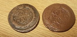 Russland : 2 Kopeken 1768 und 1789. #61