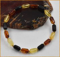 Echter Bernstein (Baltic & Caribbean Amber) Armband