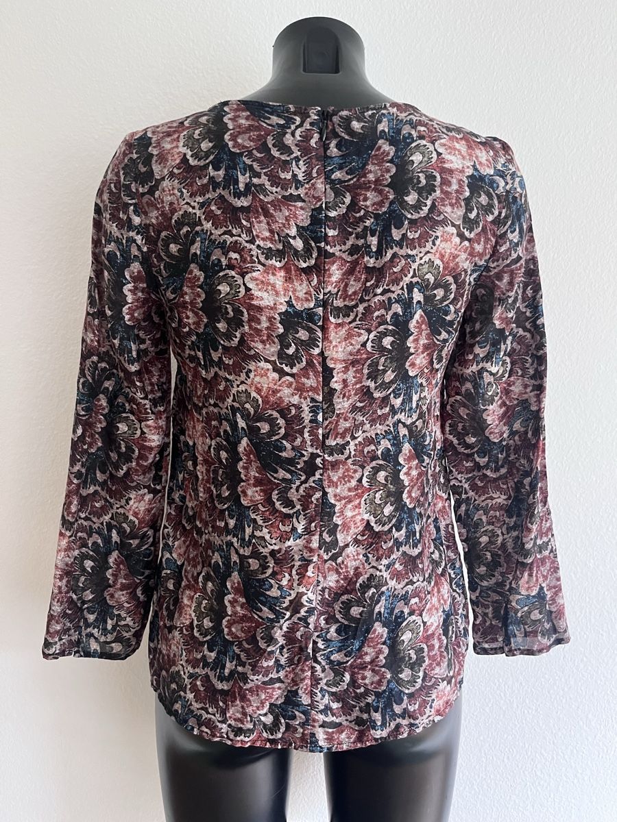 Hallhuber Camicette: Bluse Hallhuber mit Blumenmuster 100% Seide Gr XS – Usato da Baden venduto da Didi_sunshine 2