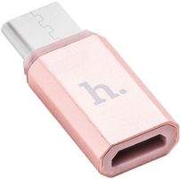 HOCO ADAPTER TYPE C TO MICRO ROSE GOLD