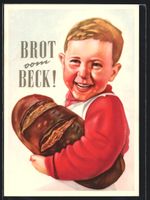 AK Reklame für Brot vom Beck