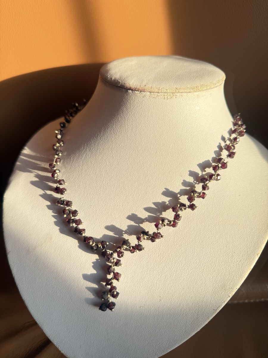 Catenine: Schöne Granat Kette NEU – Nuovo e nell'imballaggio originale da Basel venduto da Chili007 1
