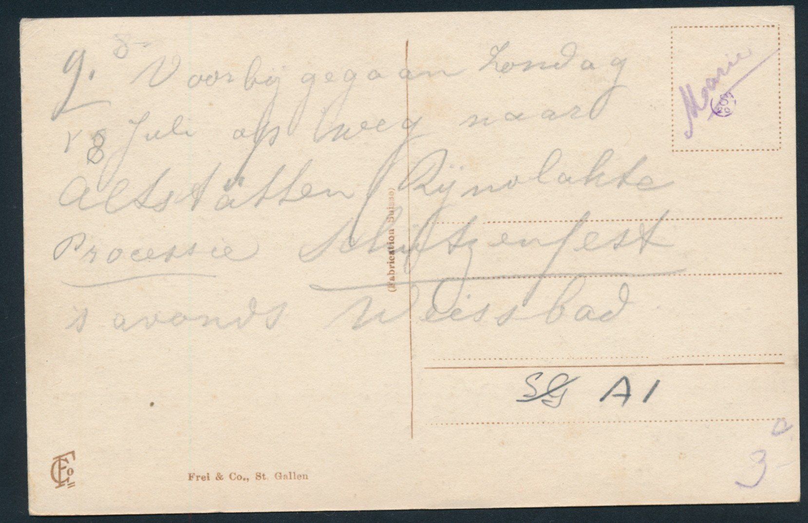 Cartoline postali: AK: Appenzell mit Säntiskette – Usato da Bonau venduto da Profila3 1