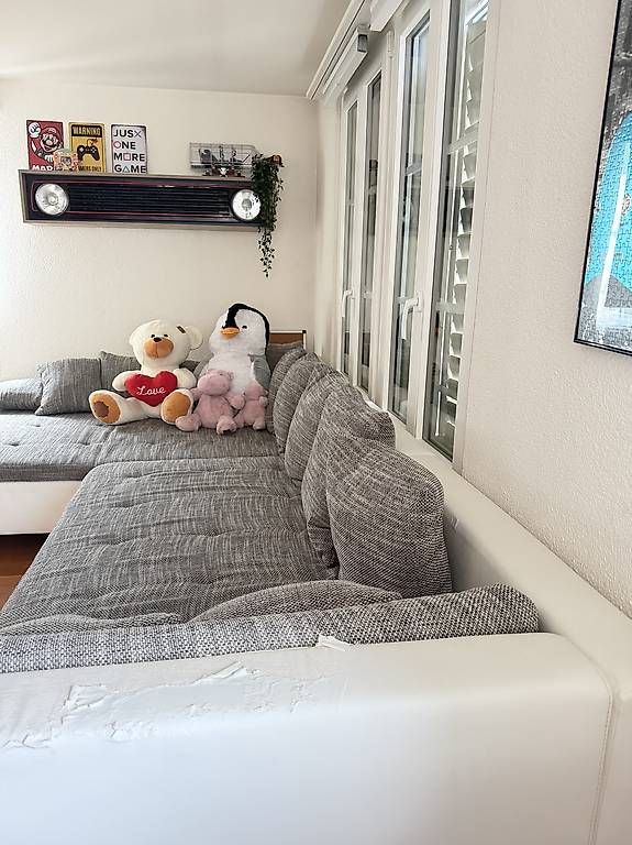 Divani: Grosses Ecksofa Grau/Weiss – Usato da Wädenswil venduto da dom_pz5d 4