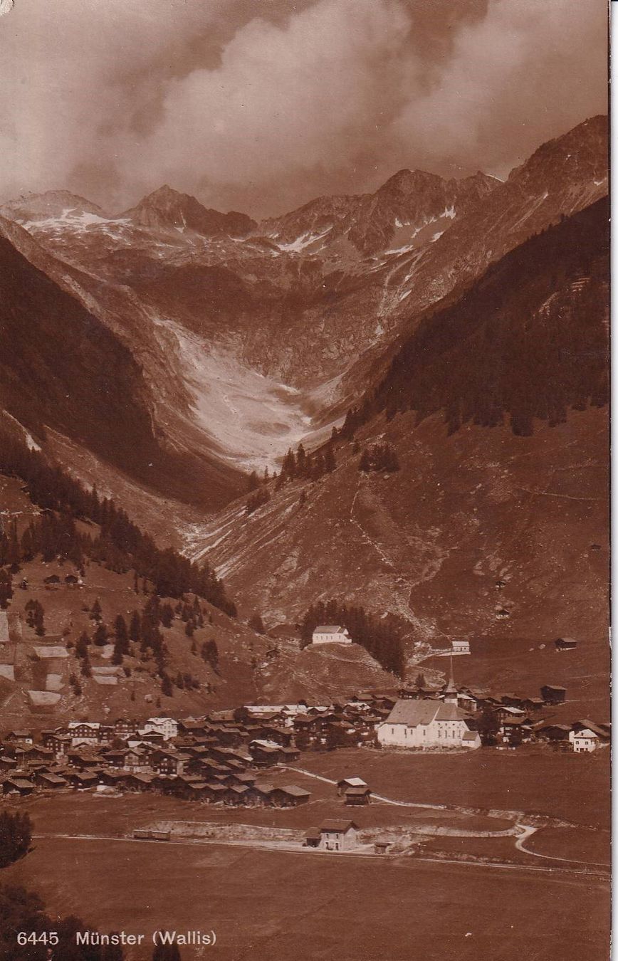 Cartoline postali: Münster   VS   im Goms – Usato da Brig venduto da Valcards54