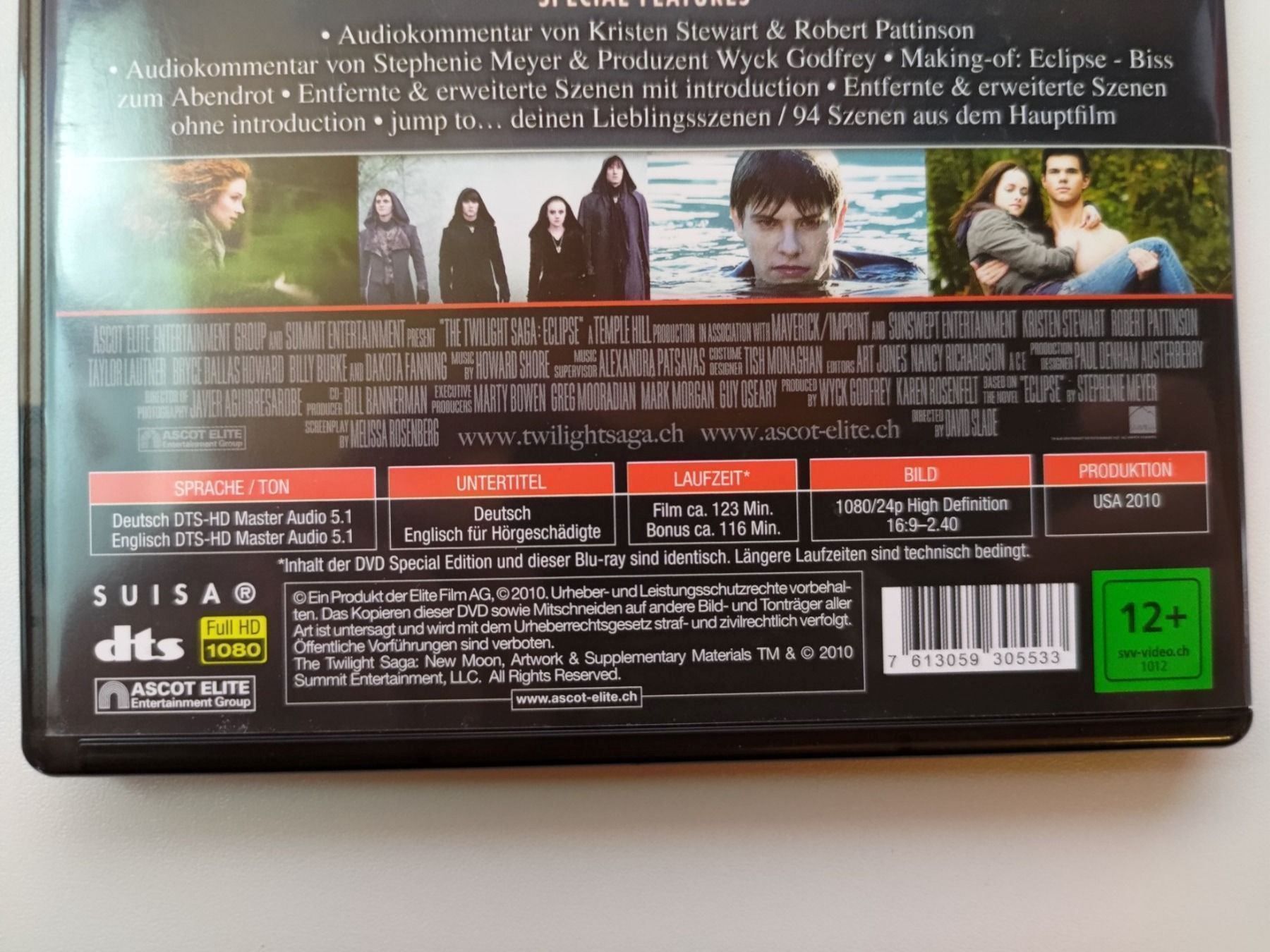 Tutti i DVDs: The Twilight Saga Eclipse - Biss zum Abendrot – Usato da Liestal venduto da Kratzilla 3