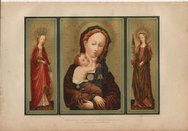 Chromolitho, Madonna, 1889, Religion