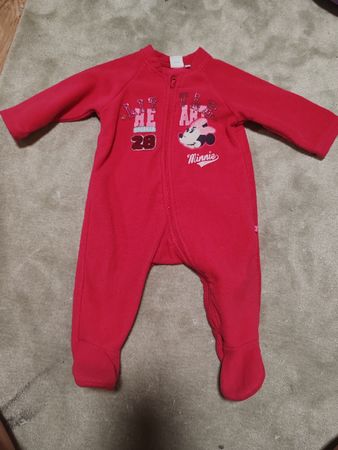 Baby Fleece Schlafanzug mit Minnie Mouse, Grösse 12M