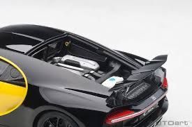 Bugatti Modellini d'auto: BUGATTI CHIRON 2017 GELB/SCHWARZ 1:18 AUTOART – Nuovo e nell'imballaggio originale da Suhr venduto da Moebelsiralfred 5