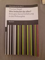 Buch Was bedeutet das alles von Thomas Nagel Reclam neu
