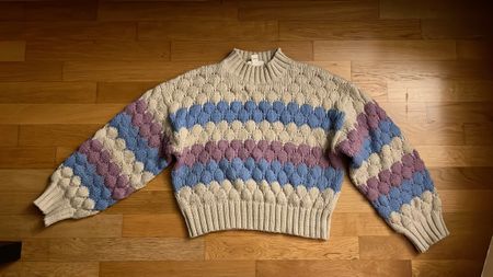 Monki Pullover gestrickt mehrfarbig 