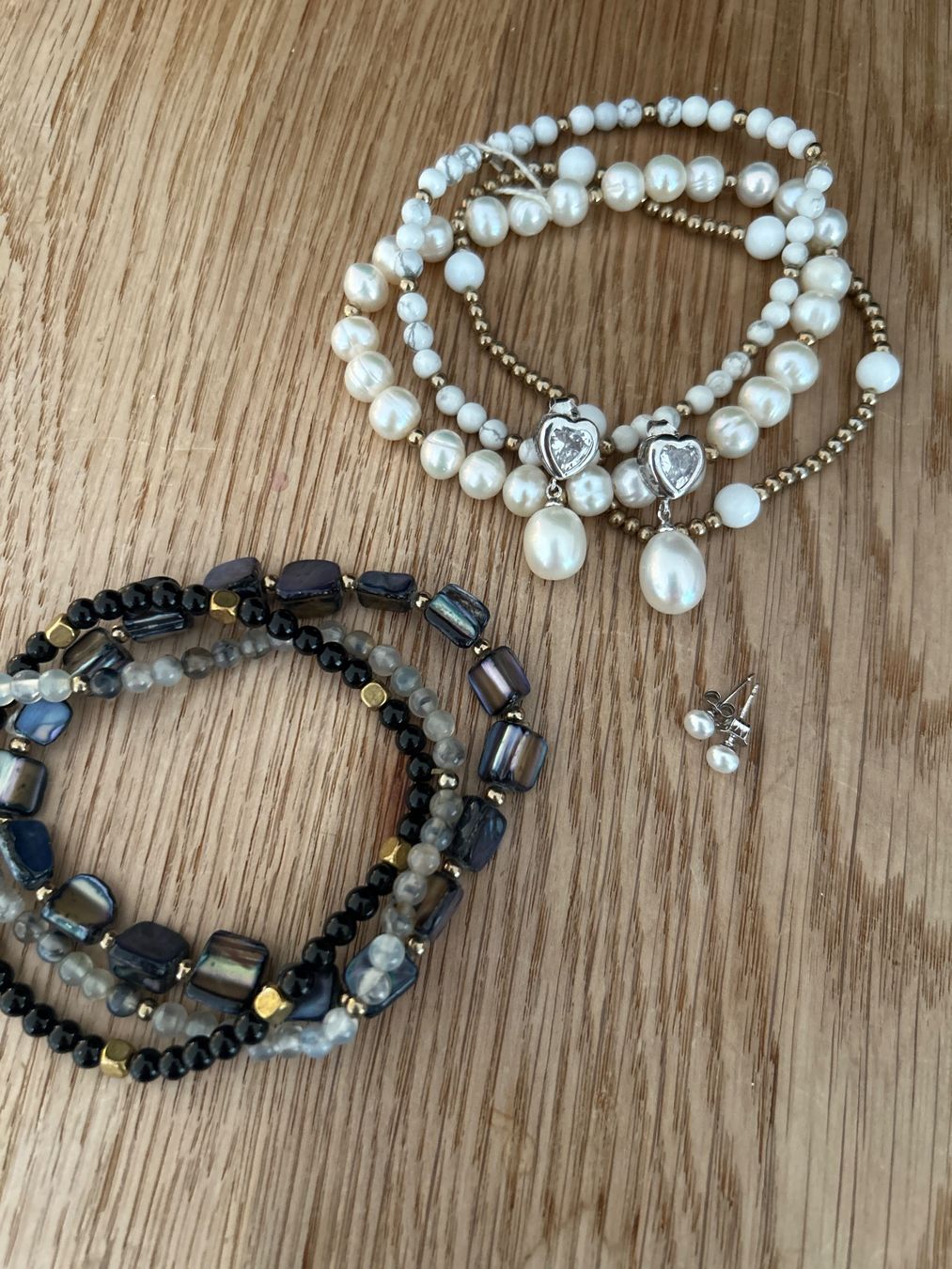Altri gioielli: Schmuck-Set weiss und schwarz Nr. 34 – Nuovo (secondo la descrizione) da Rothenburg venduto da stacostaco 4