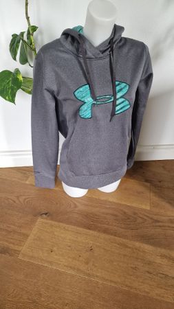 Under Armour Hoodie, Grau/Türkis, Grösse S -