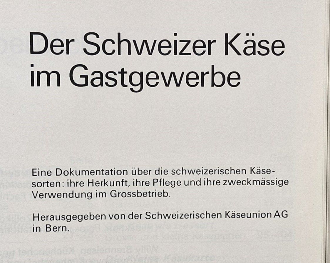 Libri: Schweizer Käse im Gastgewerbe (1967) – Usato da Bern venduto da Mattthias 1