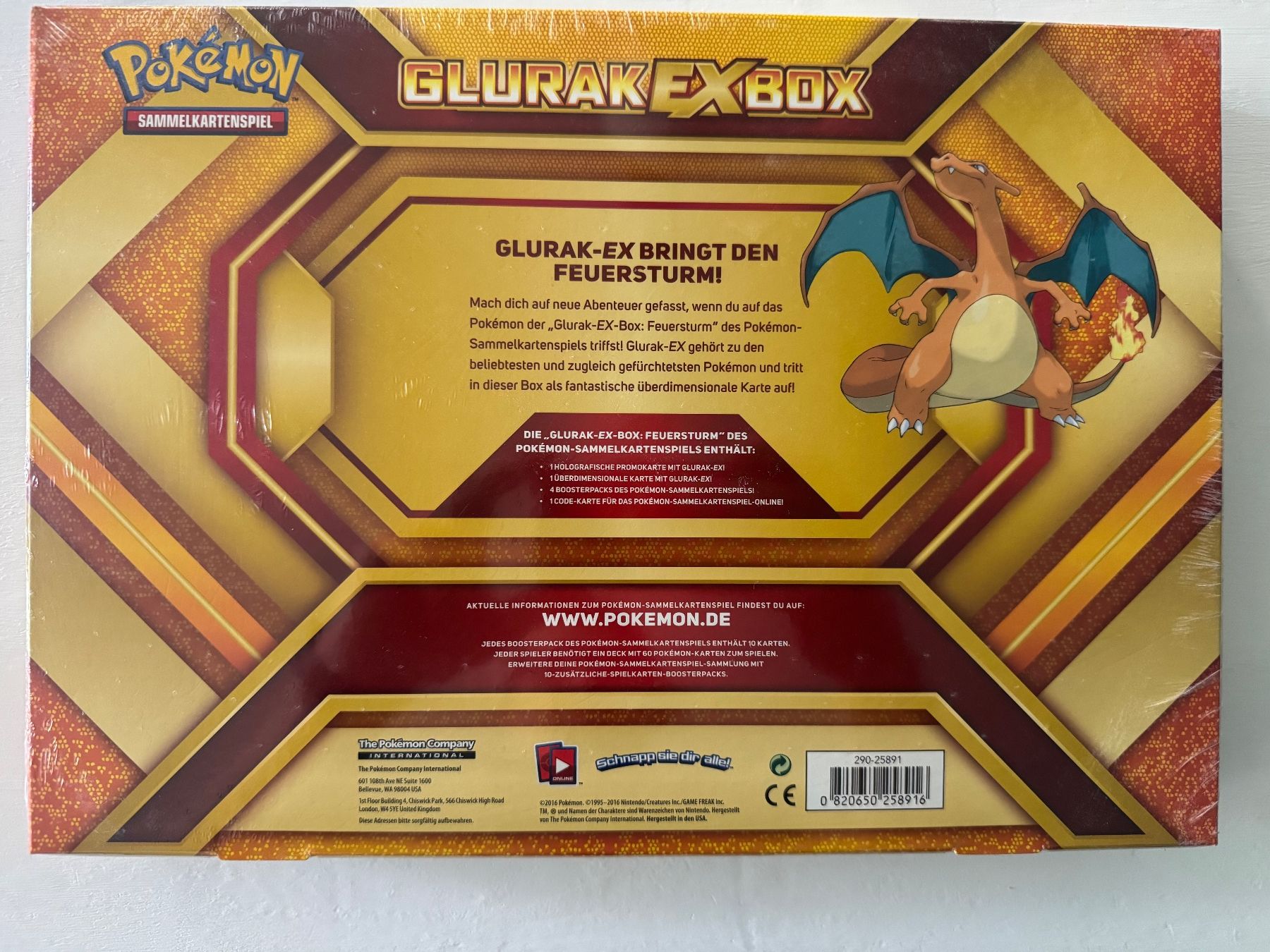 Pokémon Carte collezionabili: Glurak-EX-Box: Feuersturm – Nuovo e nell'imballaggio originale da Schachen LU venduto da danb86 1