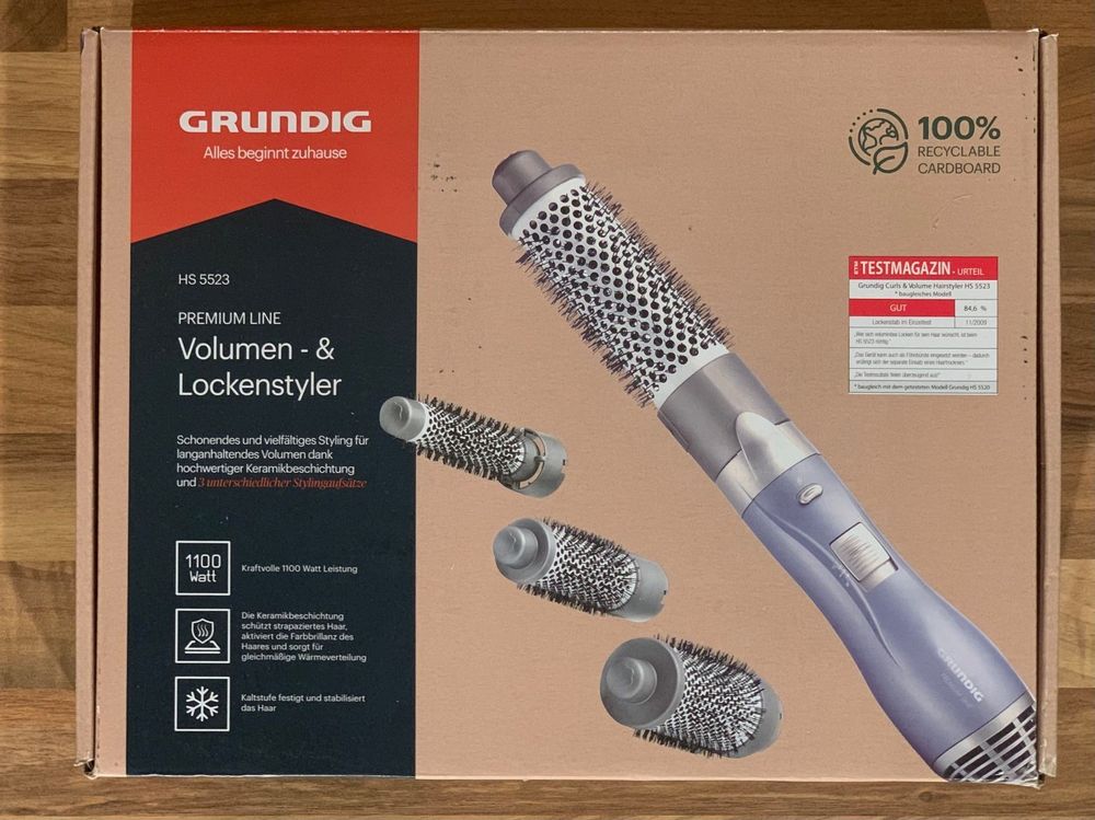 GRUNDIG HS 3020 Volumen- Und Lockenstyler - 400W Mi Produktbild-Vorschau 3