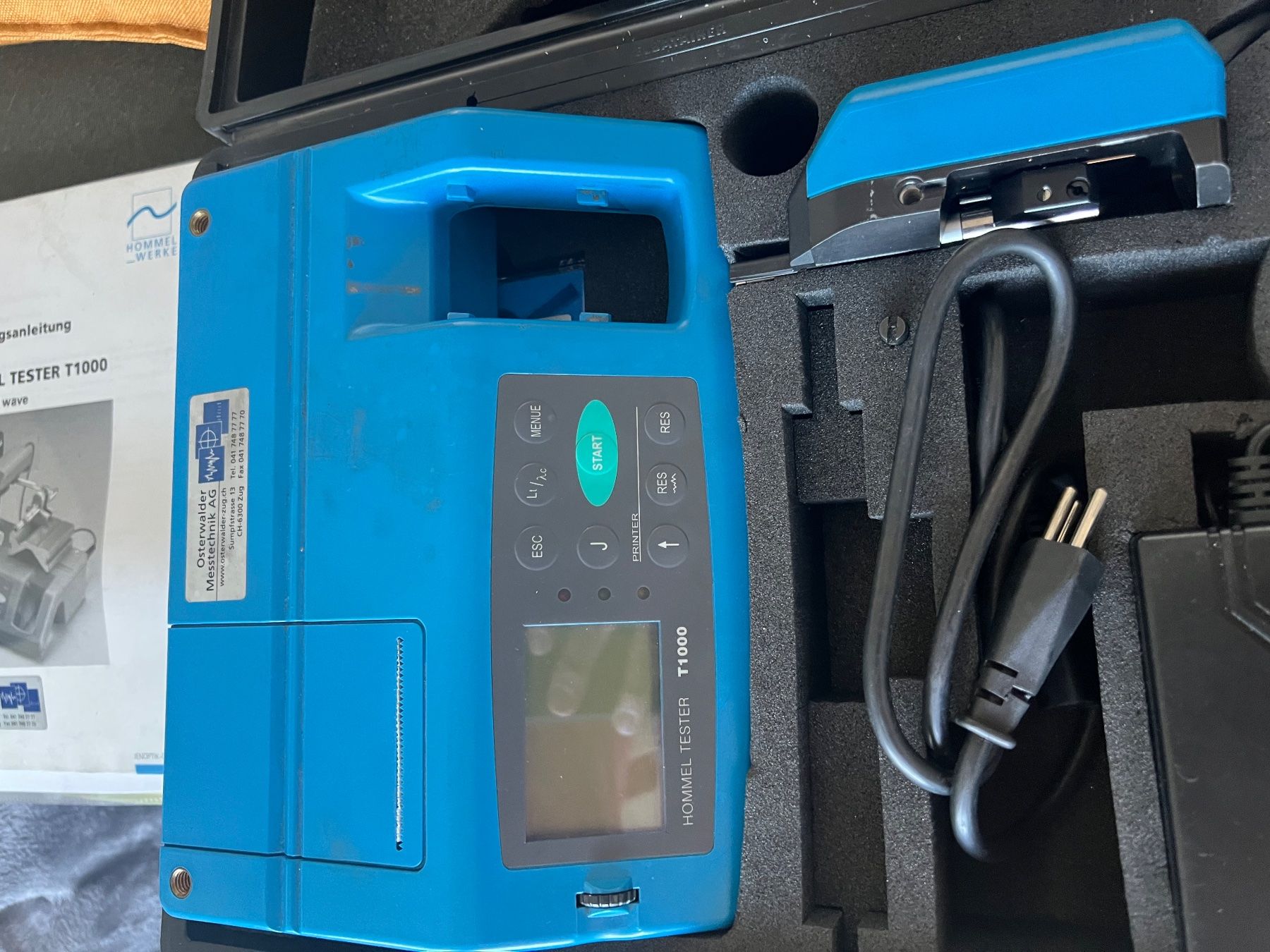 Messen: Hommel Tester T1000 Rauheitsmessgerät – Gebraucht aus Horgen von FidelityAudio