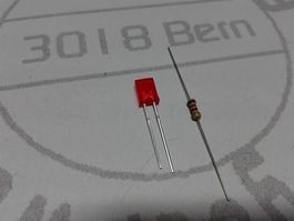 Rechteck-LED 2x5x7mm rot diffus, 25 Stück