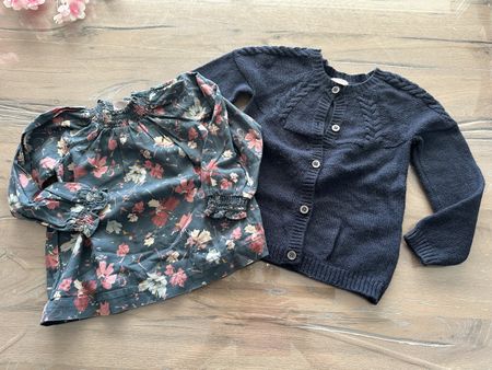 Noa Noa Miniature Set Bluse und Strickjacke Grösse 98-104💕