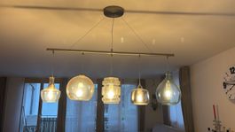 Hängelampe, Glas, 5-flammig (Abholung nur in 8215 Hallau)