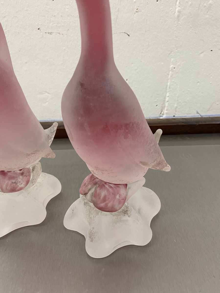 Sculture & Statue: 2 Murano Cenedese Glasenten Skulpturen – Usato da Dietikon venduto da brocki-eyra 3