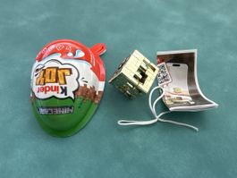 Kinder Joy  Minecraft  Goldener Würfel "ohne Kinderjoyschale