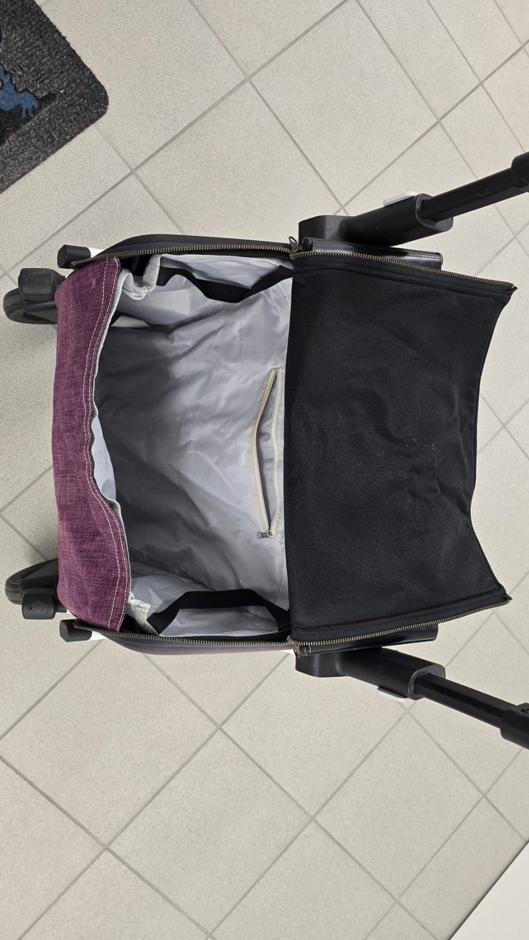 Ausili per la deambulazione: Rollz Flex Rollator mit Einkaufstasche – Bordeaux/Violett – Usato da Wigoltingen venduto da Achilleus_ 3