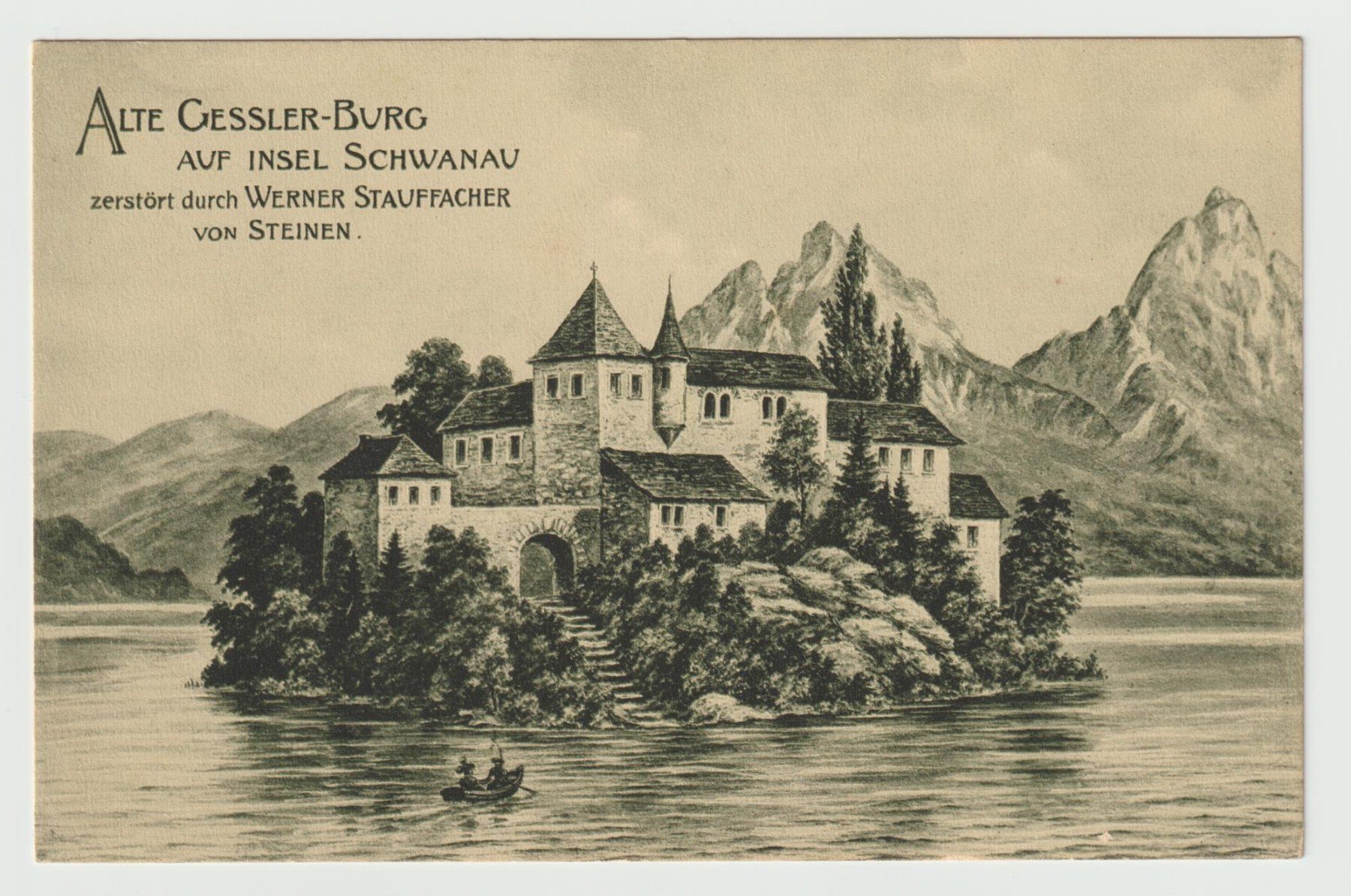 Cartes postales: PK Insel Schwanau * – D'occasion à Siebnen par Fstaehli