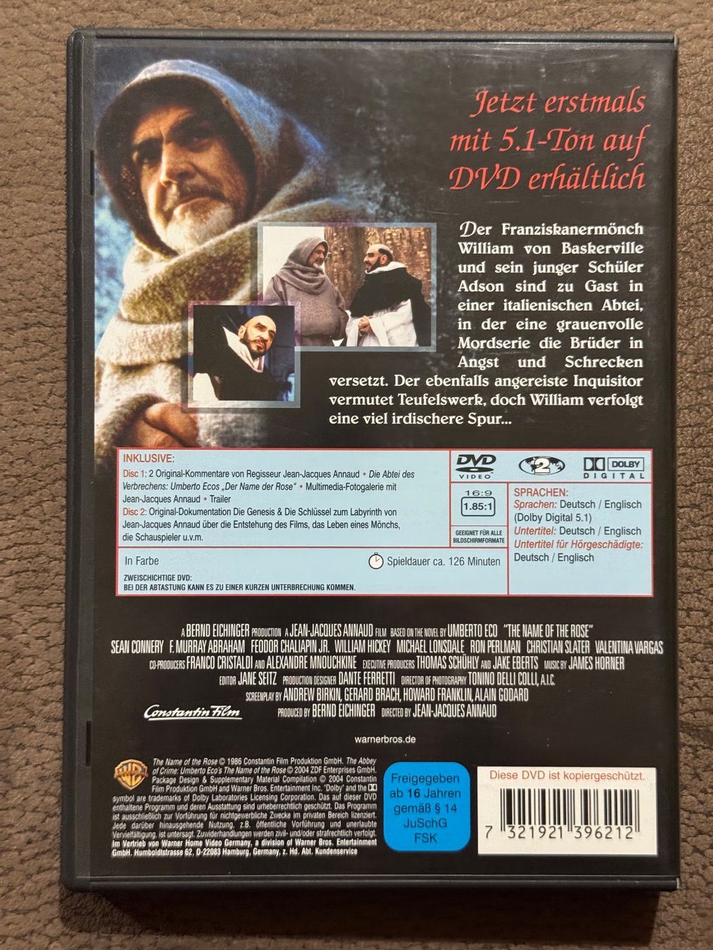 Tutti i DVDs: Der Name der Rose – Usato da Dietikon venduto da MuNathy 1