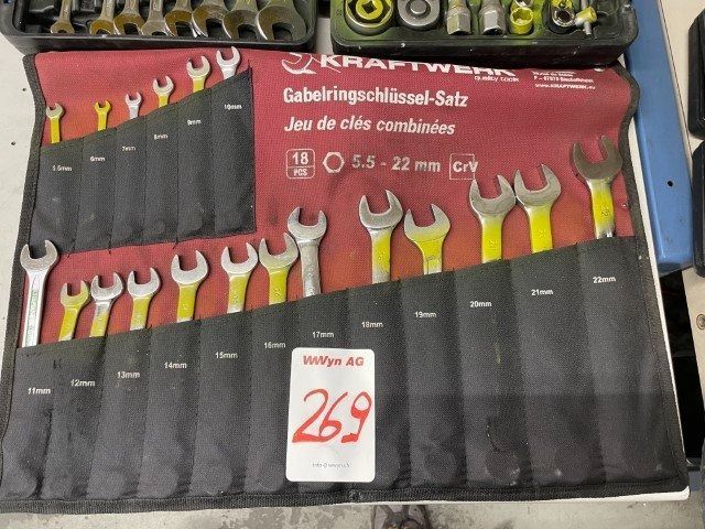 C.K Gabelringschlüsselsatz 6-teilig – Farbcodiert, Größen 10-17 Mm, Mit Ratschenfunktion