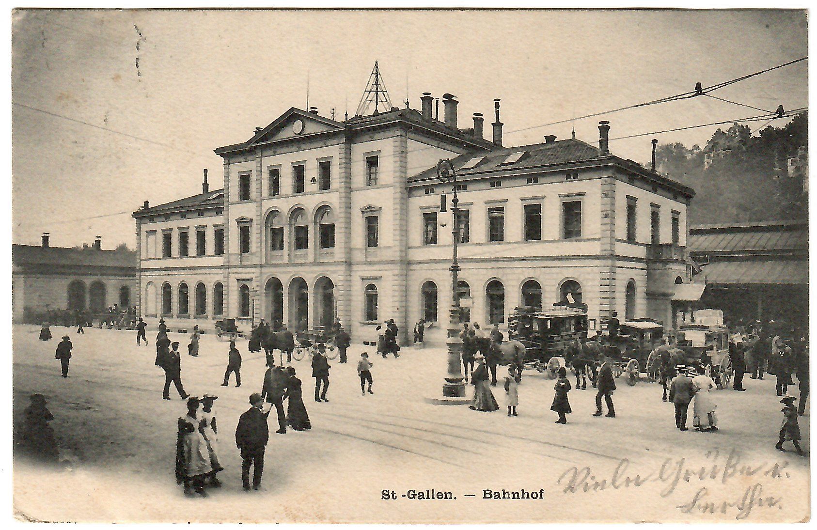 Cartes postales: Ansichtskarte  St. Gallen  -  Bahnhof – D'occasion à Kerns par etma3