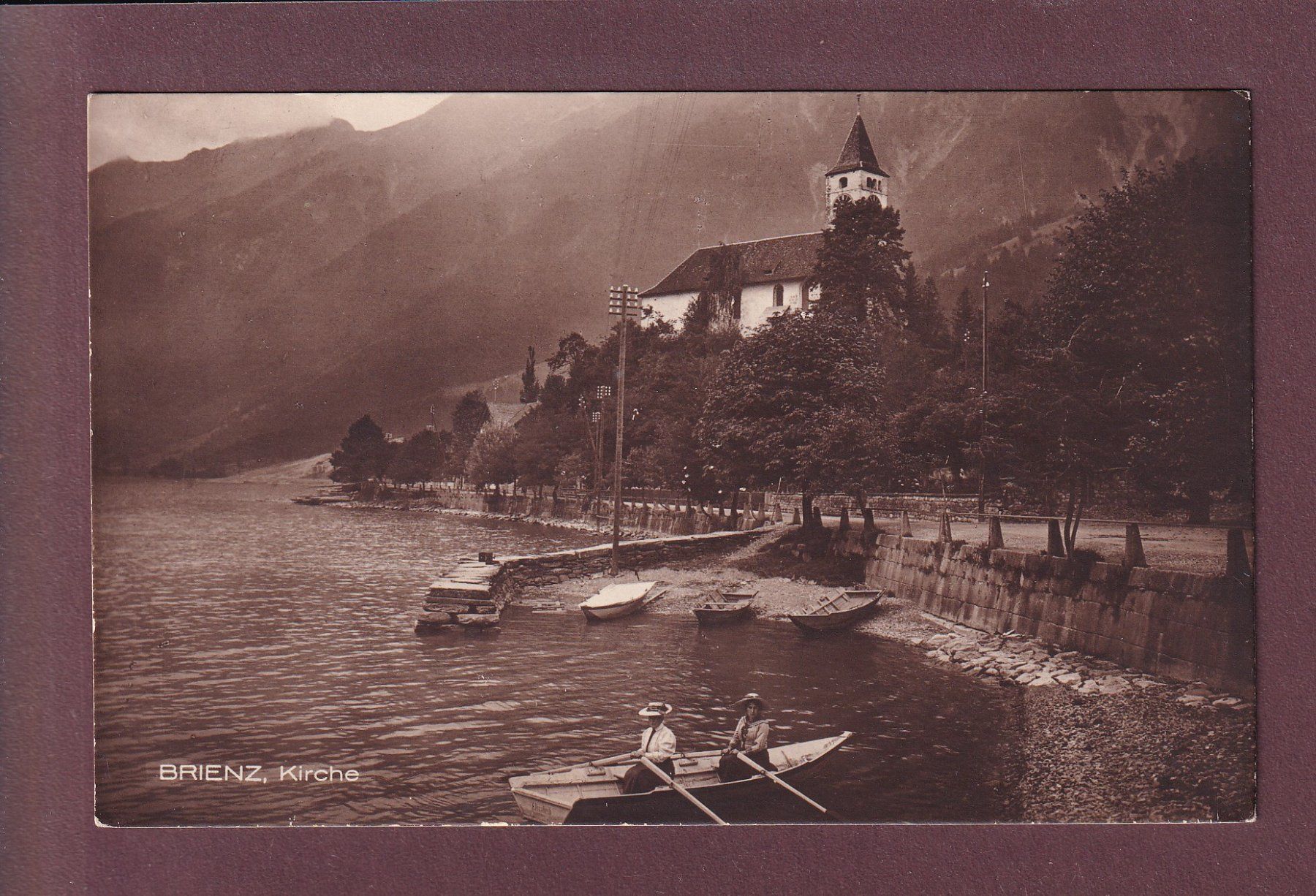 Cartes postales: BRIENZ - Kirche - Boot – D'occasion à Pully par nicecards