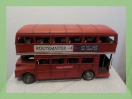 Doppeldecker  London Bus rot Blech Automodell