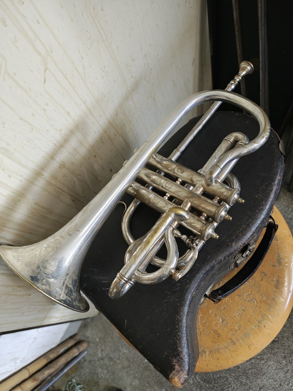 Musikinstrumente: B.Cornet mit Gravur – Gebraucht aus Langenthal von Saxophone23 3