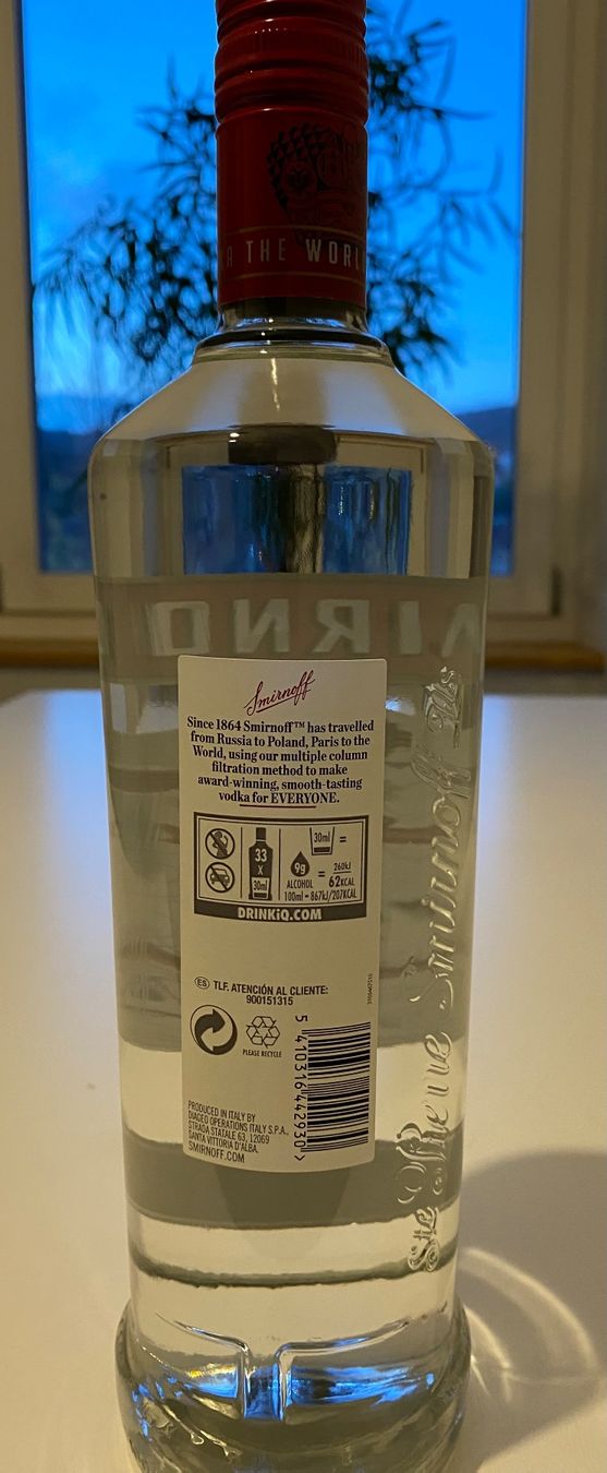 Smirnoff Bevande alcoliche: Smirnoff - vodka blanche 1l – Nuovo e nell'imballaggio originale da Tavannes venduto da Blanc0o13 1