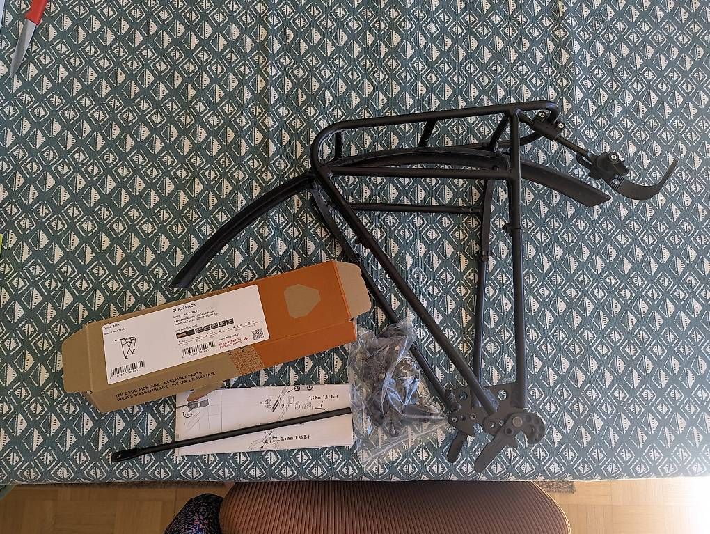 Ersatzteile: Quick rack porte bagage vélo Ortlieb + garde-boue – Gebraucht aus Lausanne von zim_qsn5